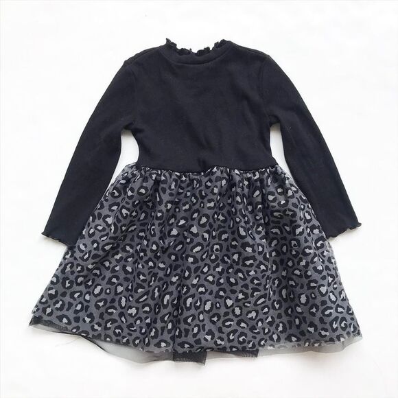 Old Navy leopard tulle mock neck dress EUC 3T - Picture 1 of 5